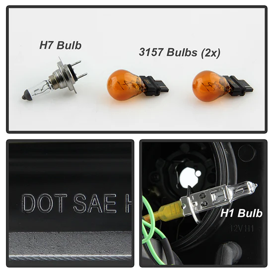 Fits ( Spyder Signature ) Chevy Silverado 15-19 2500/3500 HD Projector Headlights - Light Bar DRL - Black - Image 5