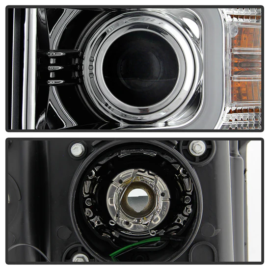 Fits ( Spyder Signature ) Chevy Silverado 15-19 2500/3500 HD Projector Headlights - Light Bar DRL - Chrome - Image 8