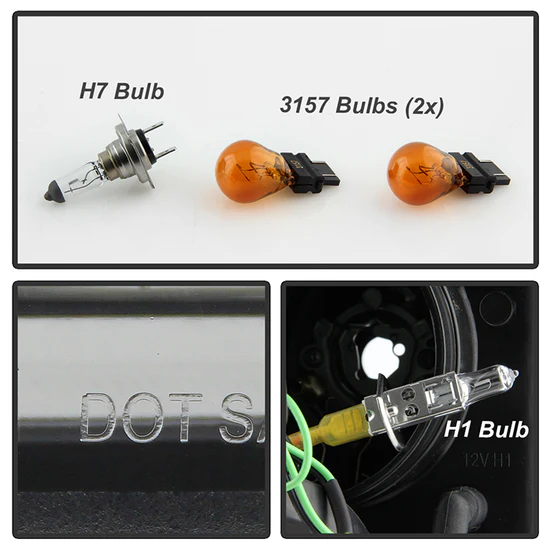 Fits ( Spyder Signature ) Chevy Silverado 15-19 2500/3500 HD Projector Headlights - Light Bar DRL - Chrome - Image 5