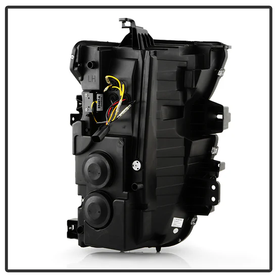 Fits ( Spyder Signature ) Chevy Silverado 2020 - 2023 HD 2500/3500 Factory Halogen Model (Not Compatible With Factory LED Model) Projector Headlights - Sequential LED Turn Signal Lights - Black - Image 6