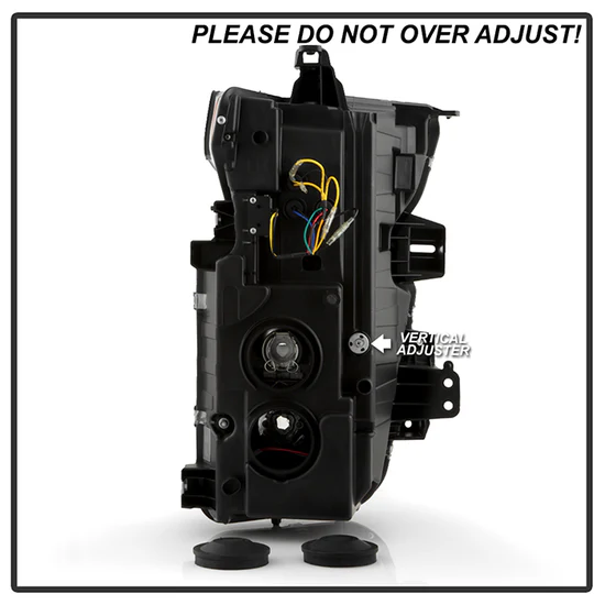 Fits ( Spyder Signature ) Chevy Silverado 2020 - 2023 HD 2500/3500 Factory Halogen Model (Not Compatible With Factory LED Model) Projector Headlights - Sequential LED Turn Signal Lights - Black - Image 4