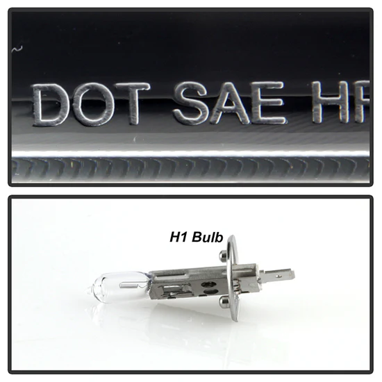 Fits ( Spyder Platinum ) Ford F-250/350/450 Super Duty 2011-2016 Version 2 High-Power LED Module ( Low Beam ) Equipped Headlights - White Light Bar Parking Light - Low Beam: LED (Included) - High Beam: H1 (Included) - Turn Signal: 3157 (Not Included) - Black - Image 3