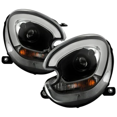 Fits ( Spyder Signature ) Mini Cooper Countryman 2011-2016 Projector Headlights - Xenon/HID Model Only ( Not Compatible With Factory Halogen Model ) - Black