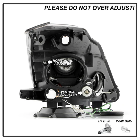 Fits ( Spyder Signature ) Nissan 350Z 03-05 Projector Headlights - Xenon/HID Model Only ( Not Compatible With Halogen Model ) - DRL - Black - High H7 (Included) - Low D2R (Not Included) - Image 6