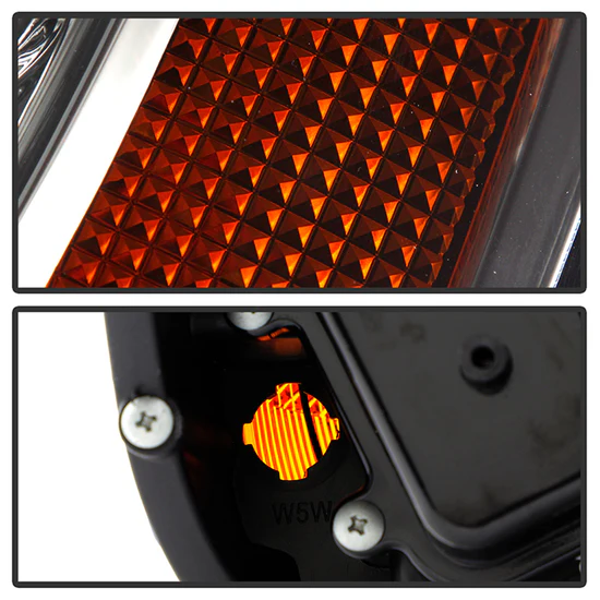 Fits ( Spyder Signature ) Volkswagen Jetta 11-14 Projector Headlights - Halogen Model Only ( Not Compatible With Xenon/HID Model )/Only fits sedan models Light Tube DRL - Smoke - High H1 (Included) - Low H7 (Included) - Image 7