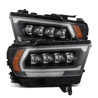 Fits 19-24 Ram 1500 (MK II 2500 Style) NOVA-Series LED Projector Headlights Black