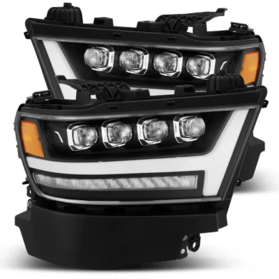 Fits 19-24 Ram 1500 NOVA-Series LED Projector Headlights Black