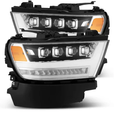 Fits 19-24 Ram 1500 NOVA-Series LED Projector Headlights Chrome