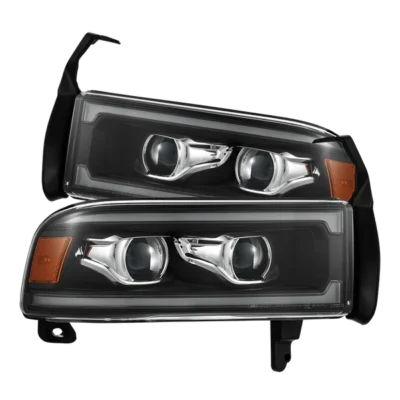 Fits 94-01 Dodge Ram 1500/94-02 Ram 2500/3500 LUXX-Series LED Headlights Black (ETA early Jan)