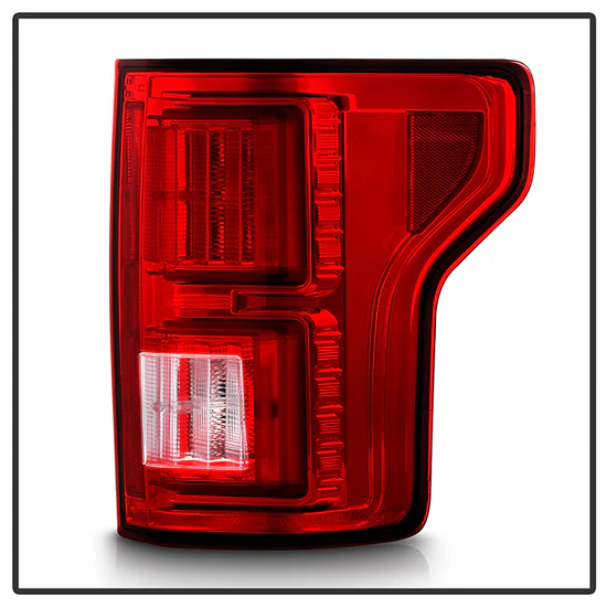 Fits Ford F150 2015-2017 Light Bar LED Tail Lights (not compatible with rear blind spot sensor models) - Red Clear - Image 9