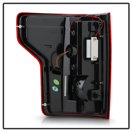 Fits Ford F150 2015-2017 Light Bar LED Tail Lights (not compatible with rear blind spot sensor models) - Red Clear - Image 8