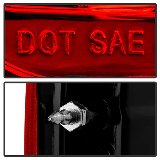 Fits Ford F150 2015-2017 Light Bar LED Tail Lights (not compatible with rear blind spot sensor models) - Red Clear - Image 4