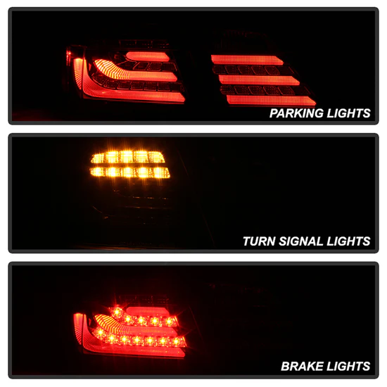 Fits Honda Accord 08-12 4DR LED Tail Lights - Black - Image 2