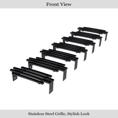 Fits 2003-2007 Hummer H2 Main Upper Black Stainless Steel Billet Grille