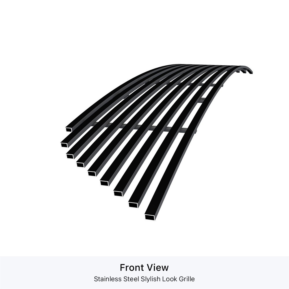 Fits 2014-2017 Dodge Durango Without Adaptive Cruise Control/2018 Dodge Durango Without Adaptive Cruise Control Not for RT and SRT model/2019-2020 Dodge Durango Without Adaptive Cruise Control Not for GT and RT and SRT Lower Bumper Black Stainless Steel Billet