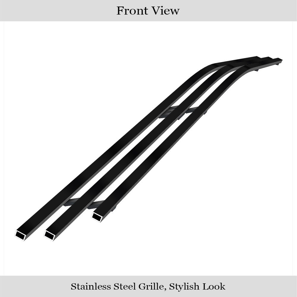 Fits 2005-2010 Dodge Charger Not For SRT8 Lower Bumper Black Stainless Steel Billet Grille