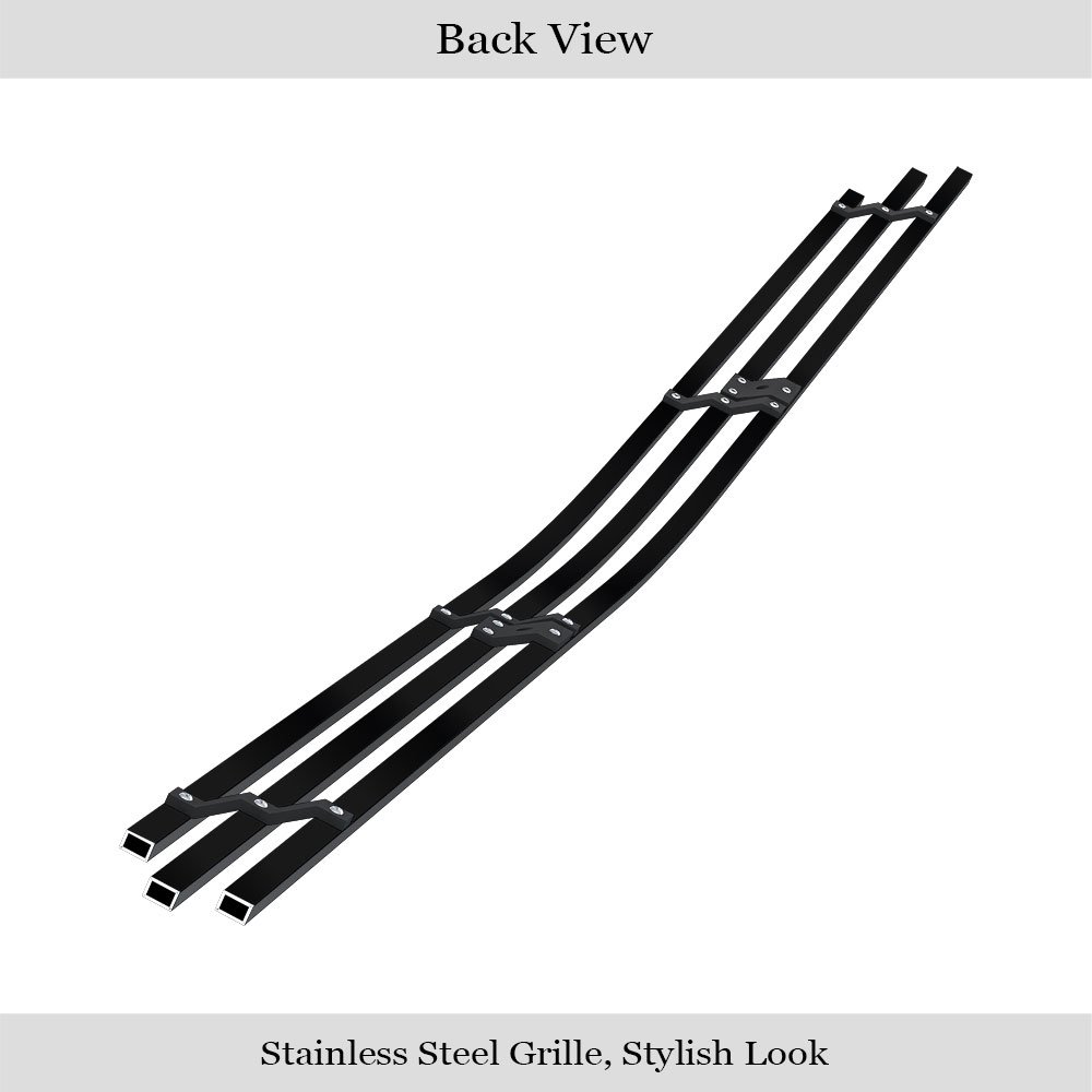 Fits 2005-2010 Dodge Charger Not For SRT8 Lower Bumper Black Stainless Steel Billet Grille - Image 2