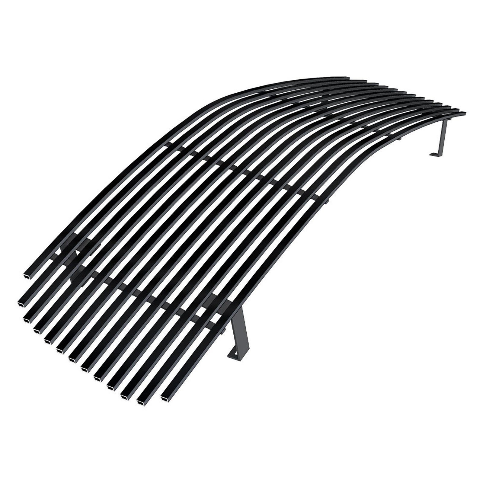 Fits 2005-2010 Dodge Charger Main Upper Black Stainless Steel Billet Grille