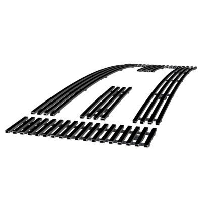 Fits 2008-2014 Ford E-Series /2008-2014 Ford Econoline Main Upper Black Stainless Steel Billet Grille
