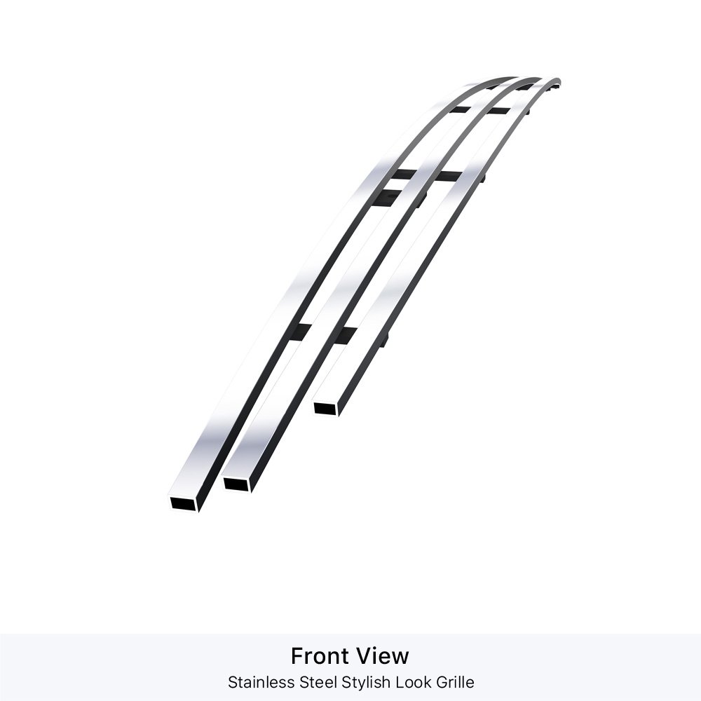 Fits 2007-2009 Toyota Tundra Top Panel Hood Scoop Stainless Steel Billet Grille