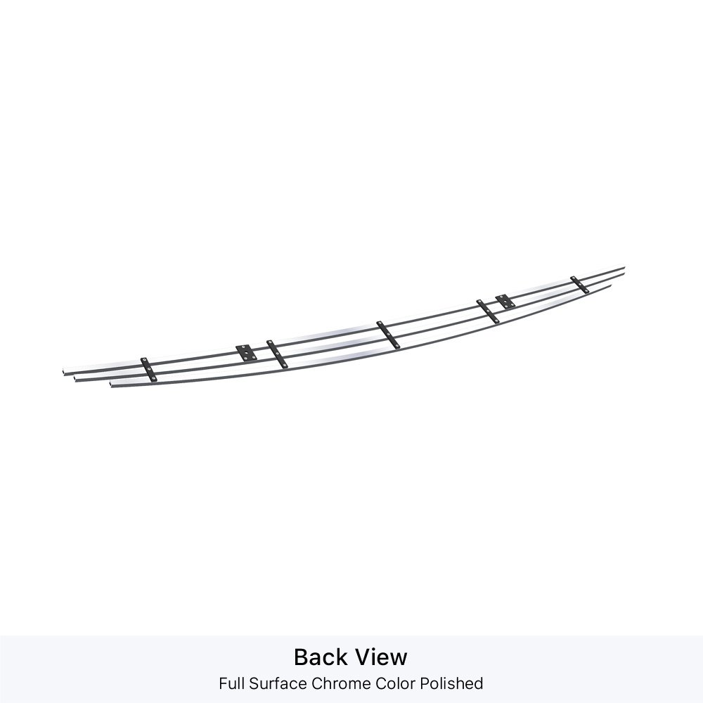 Fits 2007-2009 Toyota Tundra Top Panel Hood Scoop Stainless Steel Billet Grille - Image 2