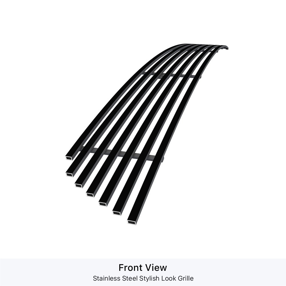 Fits 2003-2008 Toyota Matrix Lower Bumper Black Stainless Steel Billet Grille