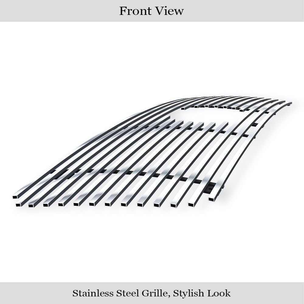 Fits 2007-2009 Toyota Tundra With Logo Show Main Upper Stainless Steel Billet Grille