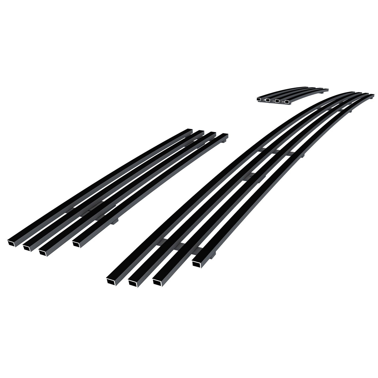 Fits 2001-2003 Toyota RAV4 Not For S Model Lower Bumper Black Stainless Steel Billet Grille