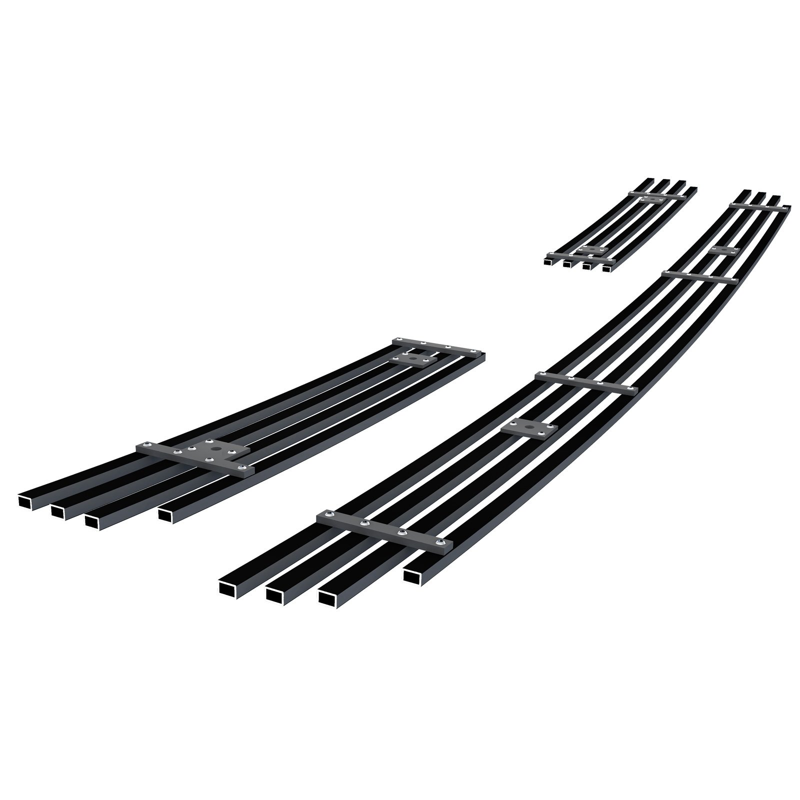 Fits 2001-2003 Toyota RAV4 Not For S Model Lower Bumper Black Stainless Steel Billet Grille - Image 2