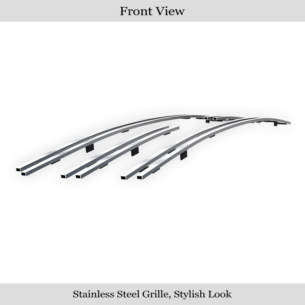 Fits 2004-2007 Toyota Highlander not for Hybrid Main Upper Stainless Steel Billet Grille