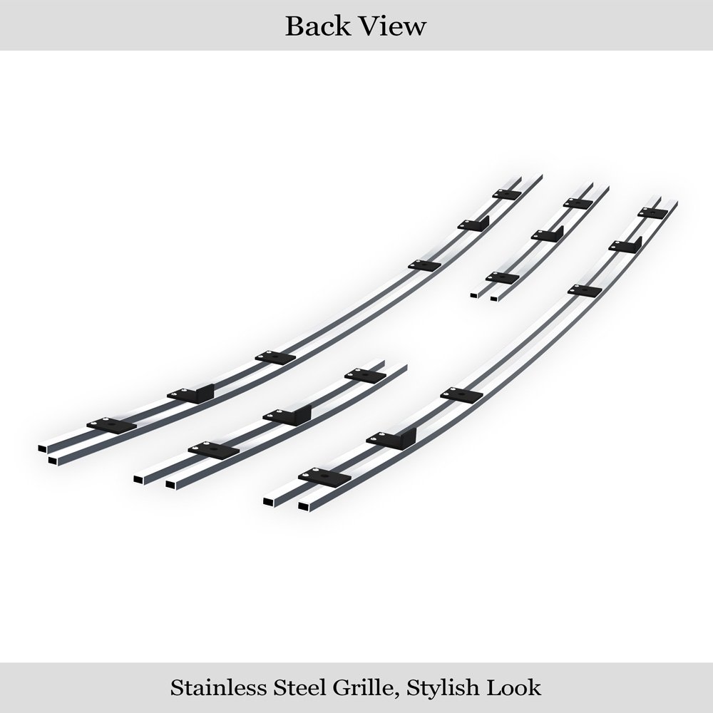 Fits 2004-2007 Toyota Highlander not for Hybrid Main Upper Stainless Steel Billet Grille - Image 2