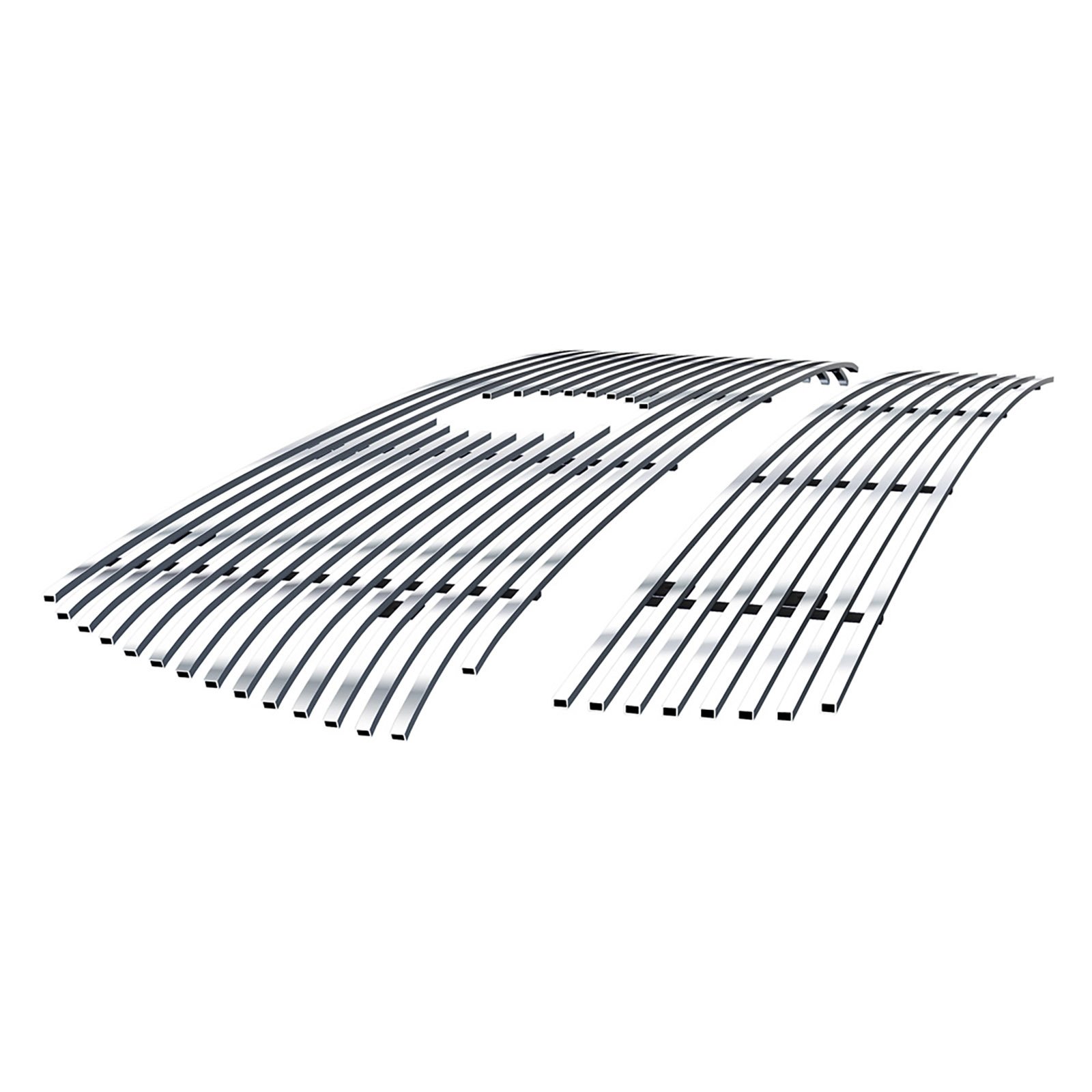 Fits 2008-2012 Toyota Sequoia Main Upper + Lower Bumper Stainless Steel Billet Grille