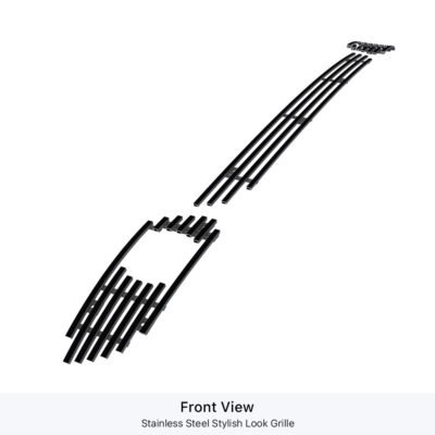Fits 2006-2008 Mercedes-Benz ML350 Not For Oval Fog light/2006-2008 Mercedes-Benz ML500 Not For Oval Fog light Lower Bumper Black Stainless Steel Billet Grille