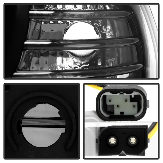 Fits ( Spyder Signature ) BMW E38 7-Series 99-01 Projector Headlights 1PC - Xenon/HID Model Only ( Not Compatible With Halogen Model ) - LED Halo - Black - High H1 - Low D2S (Not Included) - Image 7