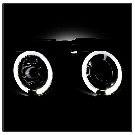 Fits ( Spyder Signature ) BMW E38 7-Series 99-01 Projector Headlights 1PC - Xenon/HID Model Only ( Not Compatible With Halogen Model ) - LED Halo - Black - High H1 - Low D2S (Not Included) - Image 5