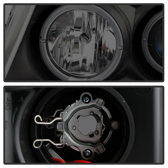 Fits ( Spyder Signature ) Ford F150 04-08 Projector Headlights - Version 2 - LED Halo - LED ( Replaceable LEDs ) - Black Smoke - High H1 - Low 9006 - Image 7