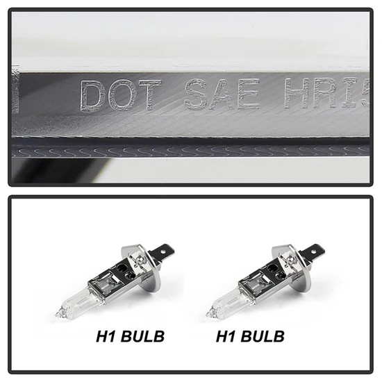 Fits ( Spyder Signature ) Ford F150 09-14 Projector Headlights - Halogen Model Only ( Not Compatible With Xenon/HID Model ) - LED Halo - LED ( Replaceable LEDs ) - Chrome - High H1 (Included) - Low H1 (Included) - Image 5