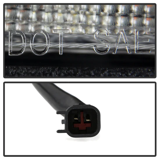 Fits ( Spyder Apex ) Ford F150 2018-2020 Factory Halogen Model Only ( Not Compatible With Factory LED Model ) High-Power LED Module Equipped Headlights - Sequential LED Switchback Turn Signal Lights - LED Crystal Light Bar Parking Lights - Black - Image 8