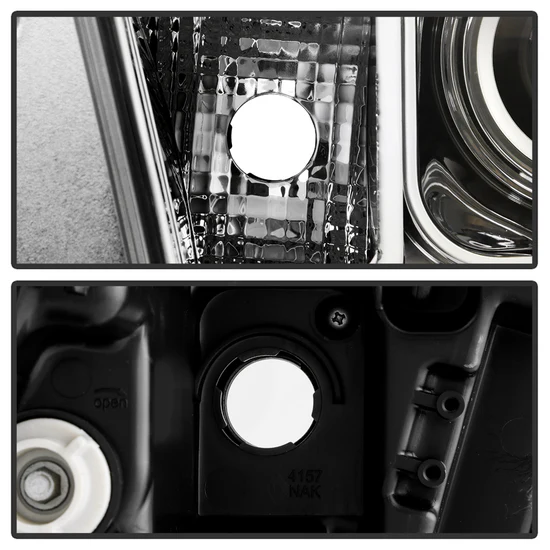 Fits ( Spyder Signature ) Toyota Tundra 2014-2017 / 2018 Tundra ( will only fit SR and SR5 Model ) Projector Headlights - Light Bar DRL - Chrome - Image 7