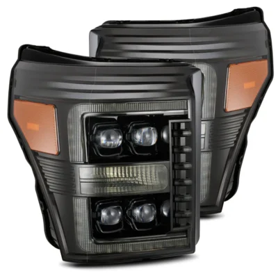 Fits 11-16 Ford Super Duty NOVA-Series LED Projector Headlights Alpha-Black (ETA early Feb)