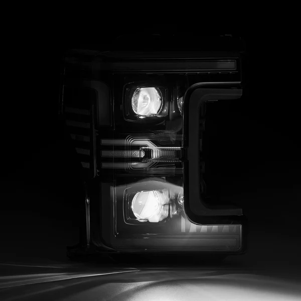 Fits 17-19 Ford Super Duty MKII LUXX-Series LED Projector Headlights Alpha-Black - Image 3