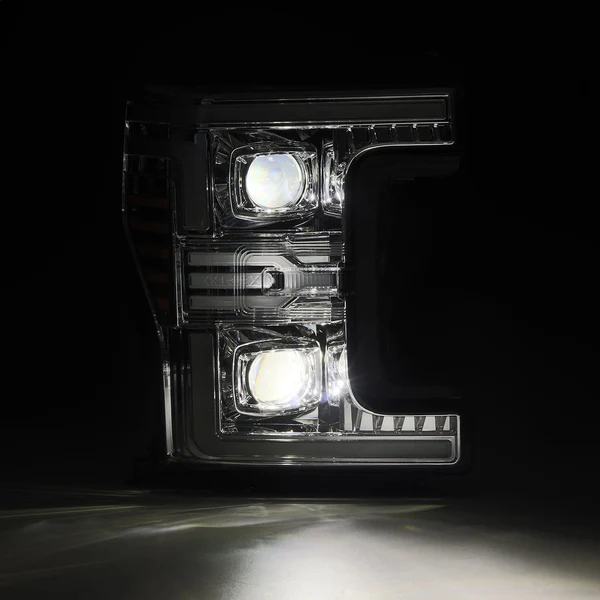 Fits 17-19 Ford Super Duty MKII LUXX-Series LED Projector Headlights Chrome - Image 4