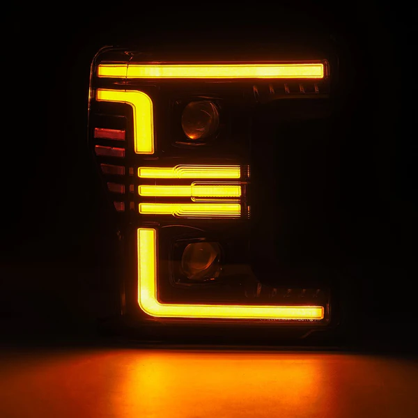 Fits 17-19 Ford Super Duty MKII PRO-Series Halogen Projector Headlights Alpha-Black - Image 3