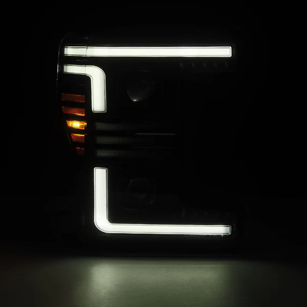 Fits 17-19 Ford Super Duty MKII PRO-Series Halogen Projector Headlights Alpha-Black - Image 4