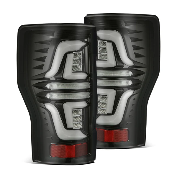 Fits 17-19 Ford Super Duty PRO-Series LED Tail Lights Jet Black