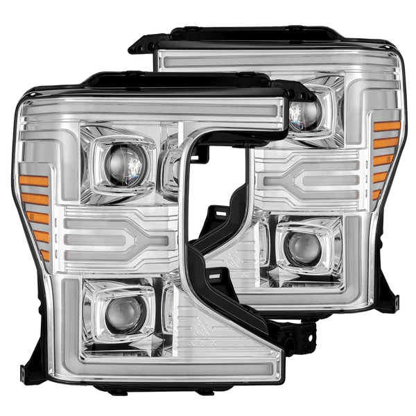 Fits 20-22 Ford Super Duty LUXX-Series LED Projector Headlights Chrome (ETA early Mar)