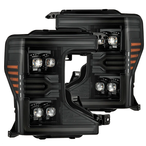 Fits 20-22 Ford Super Duty NOVA-Series LED Projector Headlights Alpha-Black (ETA early Mar)