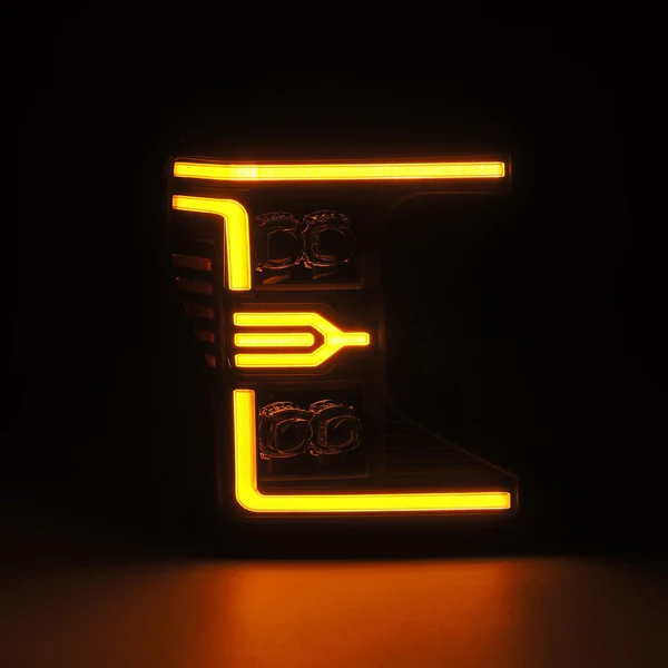 Fits 20-22 Ford Super Duty NOVA-Series LED Projector Headlights Black - Image 4