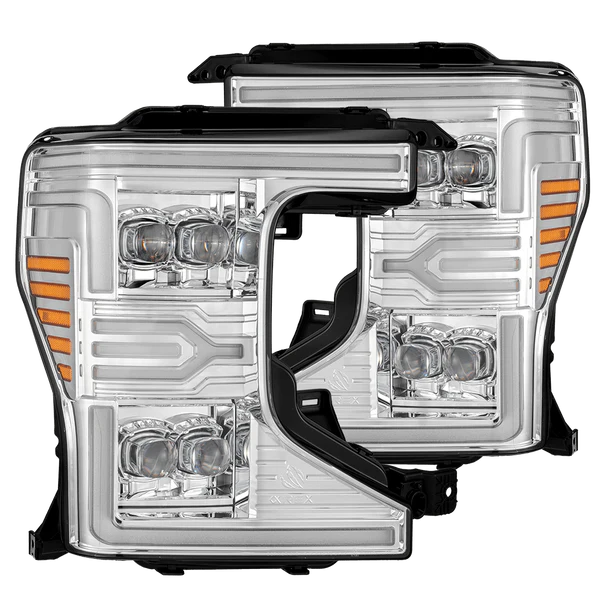 Fits 20-22 Ford Super Duty NOVA-Series LED Projector Headlights Chrome