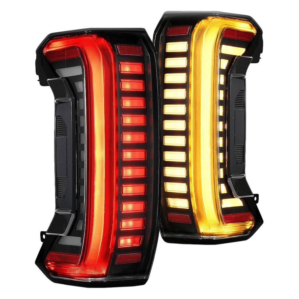 Fits 2022-2025 Toyota Tundra Black LED Tail Lights